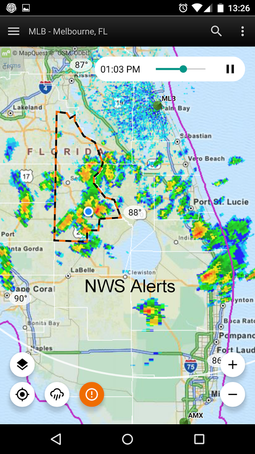 NWS Alert with warning polygon.